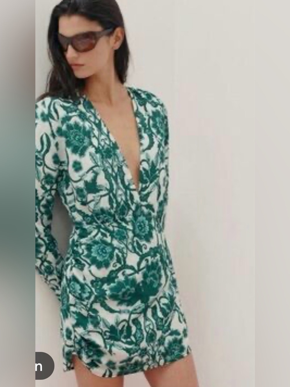 Rumor The label Bodhi long sleeve mini shirt dress